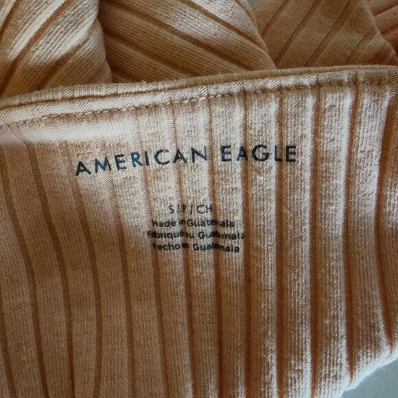 EUC American Eagle Cropped Tank Peach - Picture 2 of 3